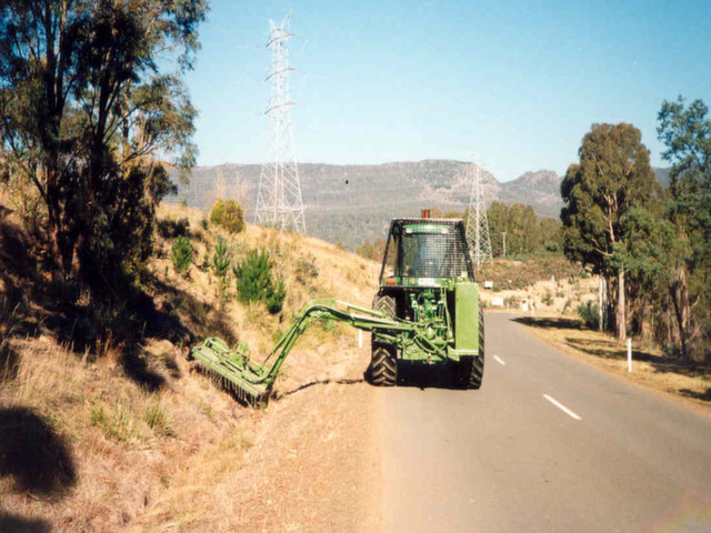 Working on the road with our Mega Mulcher